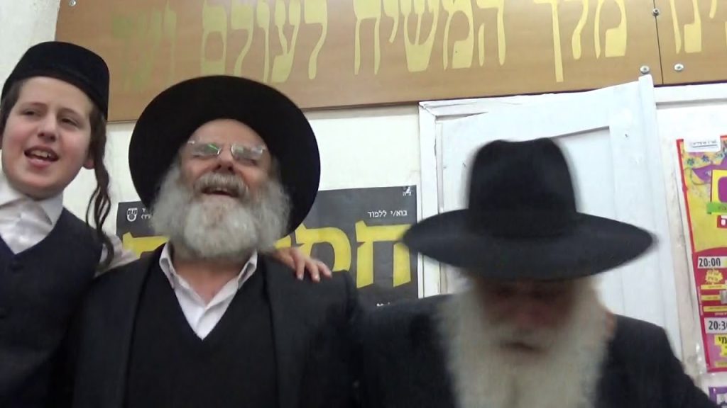 שמחה פרידמן - הרב ישראל הלפרין - התוועדות לרגל פורים בבית חב''ד הרצלי'ה (ה'תשע''ט)