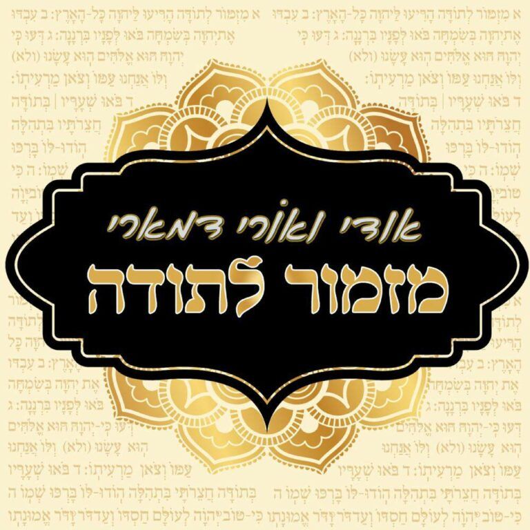אודי & אורי דמארי - מזמור לתודה