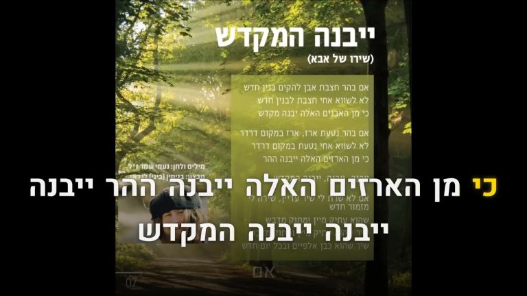 קריוקי יהודי - בנימין (ביני) לנדאו - ייבנה המקדש (שירו של אבא) מתוך פרוייקט ניגון ישראלי 🎤 קריוקי