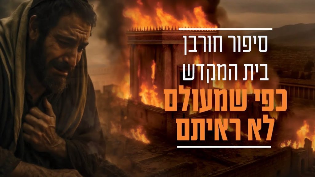 הידברות - לראשונה: סיפור חורבן בית המקדש כפי שמעולם לא ראיתם
