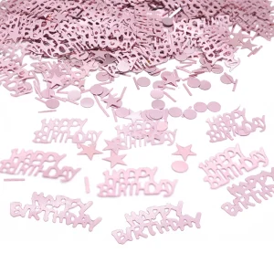 קישוטים לפיזור בשולחן - Happy Birthday