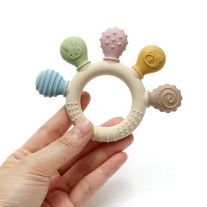 Baby Silikon - Beißring in Handform Mehrfarbiger Silikon - Babyring Beruhigendes Zahnungsspielzeug 0 -12 Monate - AliExpress 1501