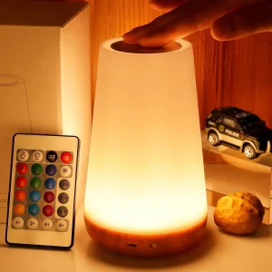 Tisch lampe Nachttisch lampe für Schlafzimmer 13 Farbwechsel Touch Nachtlicht RGB Fernbedienung dimmbar USB wiederauf ladbare tragbare Raum licht - AliExpress 39