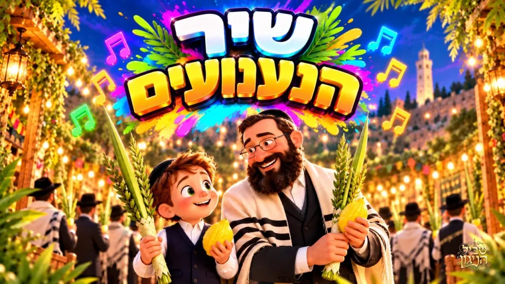 🌿 שיר הנענועים | שיר סוכות לילדים 🎉 | קליפ אנימציה – שביל הניגון